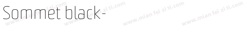 Sommet black字体转换
